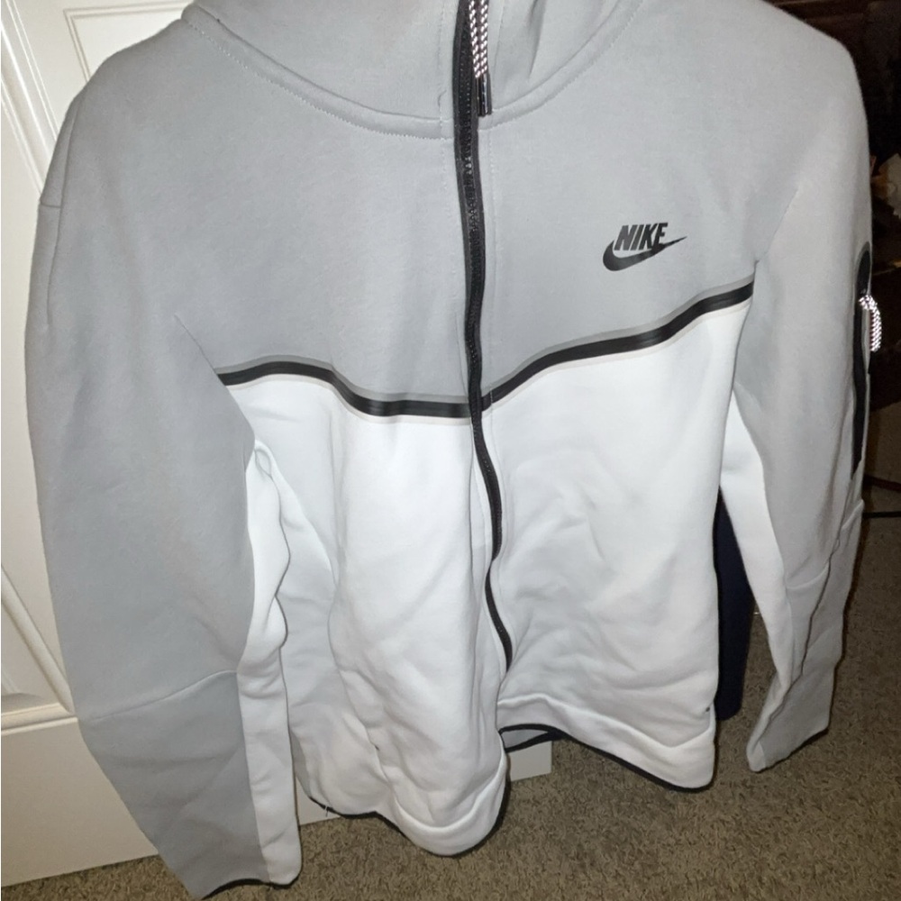 Nike Gray Hoodie with Black Accents